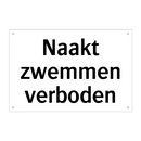 Naakt zwemmen verboden