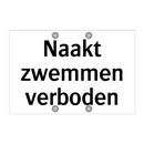 Naakt zwemmen verboden