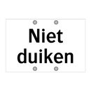 Niet duiken