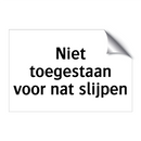 Niet toegestaan voor nat slijpen