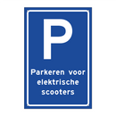 Parkeren voor elektrische scooters & Parkeren voor elektrische scooters