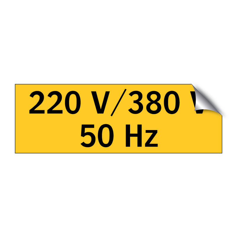 220 V/380 V 50 Hz