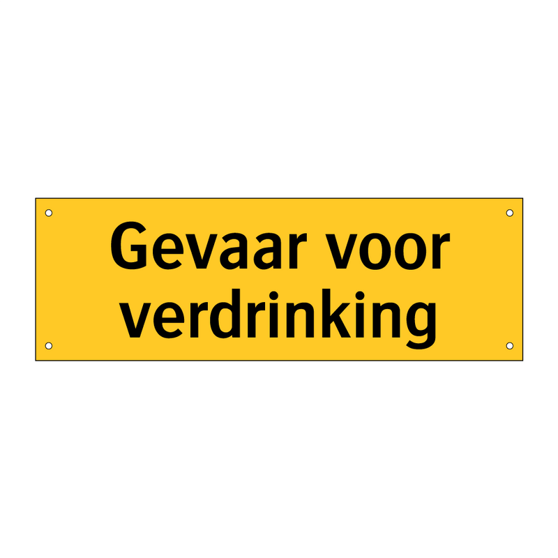 Gevaar voor verdrinking