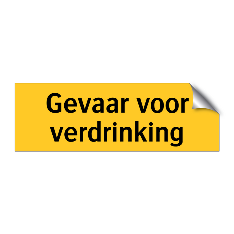 Gevaar voor verdrinking
