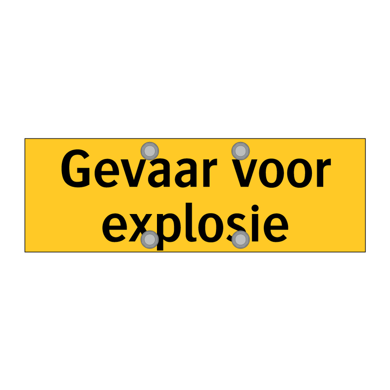 Gevaar voor explosie