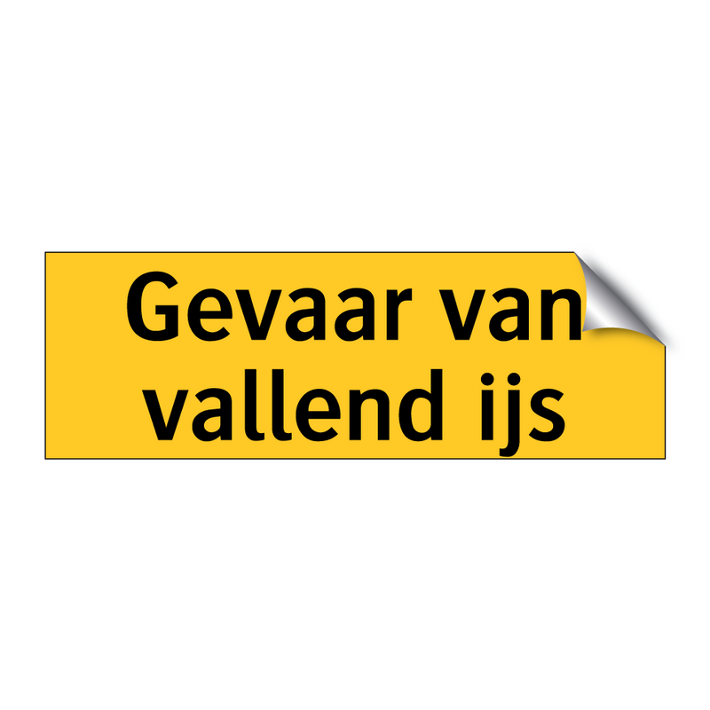 Gevaar van vallend ijs