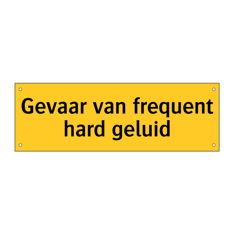 Gevaar van frequent hard geluid
