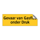 Gevaar van Gasfles onder Druk