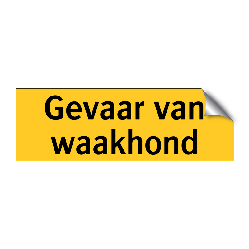 Gevaar van waakhond