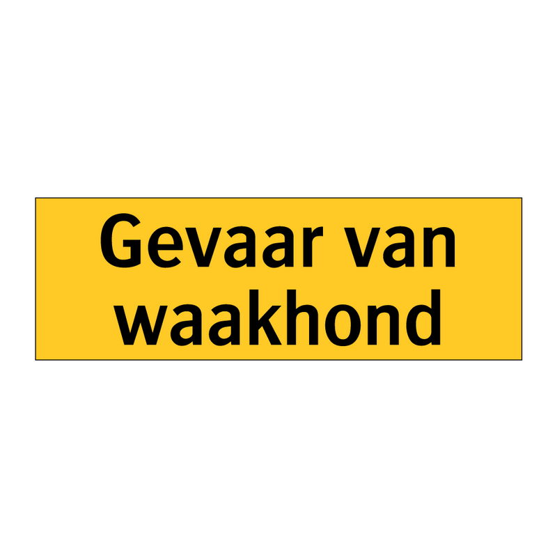 Gevaar van waakhond
