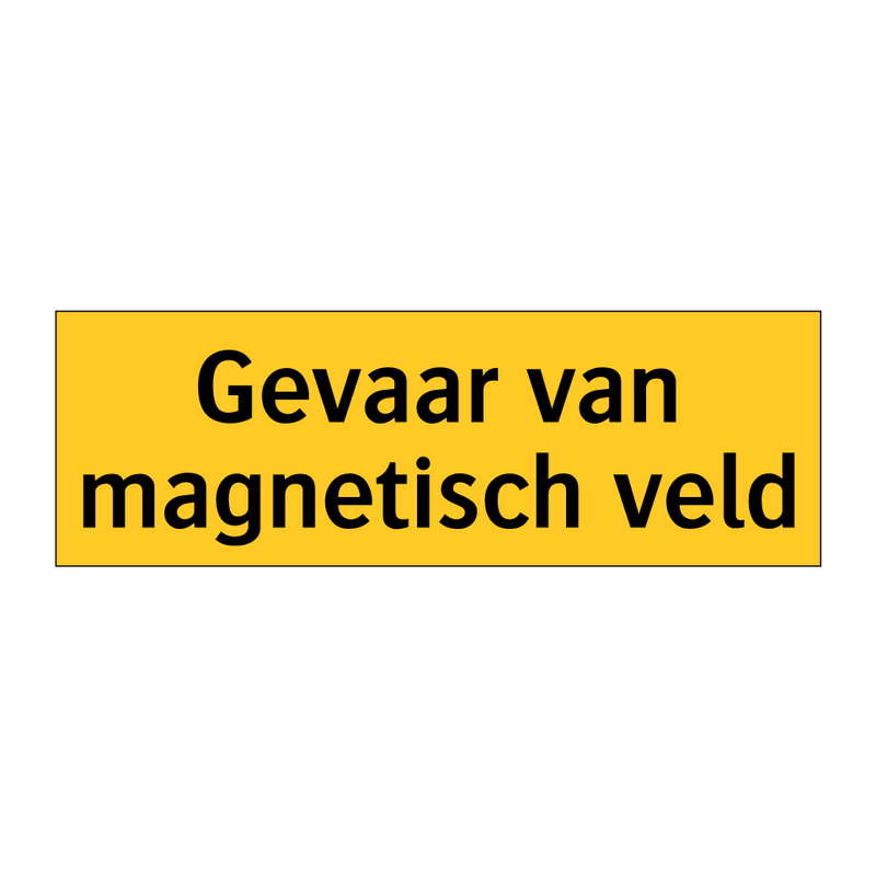 Gevaar van magnetisch veld