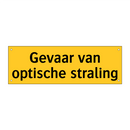 Gevaar van optische straling
