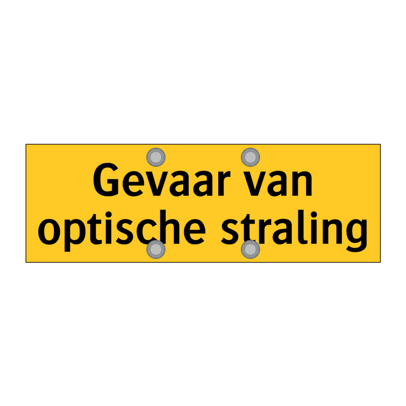 Gevaar van optische straling