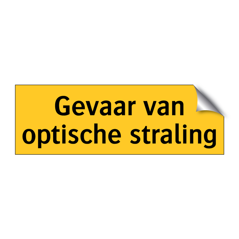 Gevaar van optische straling