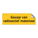Gevaar van radioactief materiaal