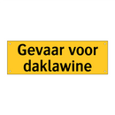 Gevaar voor daklawine
