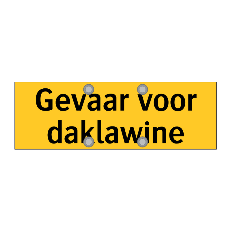 Gevaar voor daklawine