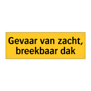 Gevaar van zacht, breekbaar dak