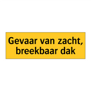 Gevaar van zacht, breekbaar dak