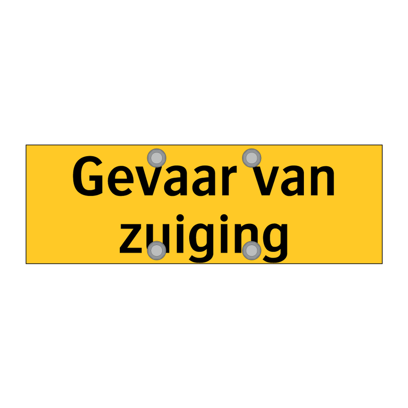 Gevaar van zuiging