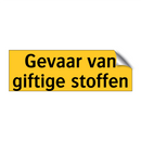 Gevaar van giftige stoffen