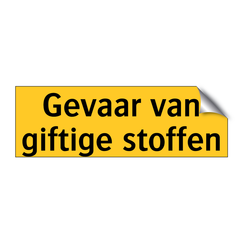 Gevaar van giftige stoffen
