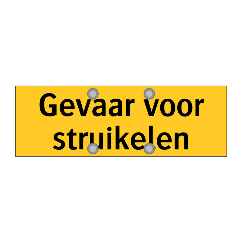 Gevaar voor struikelen