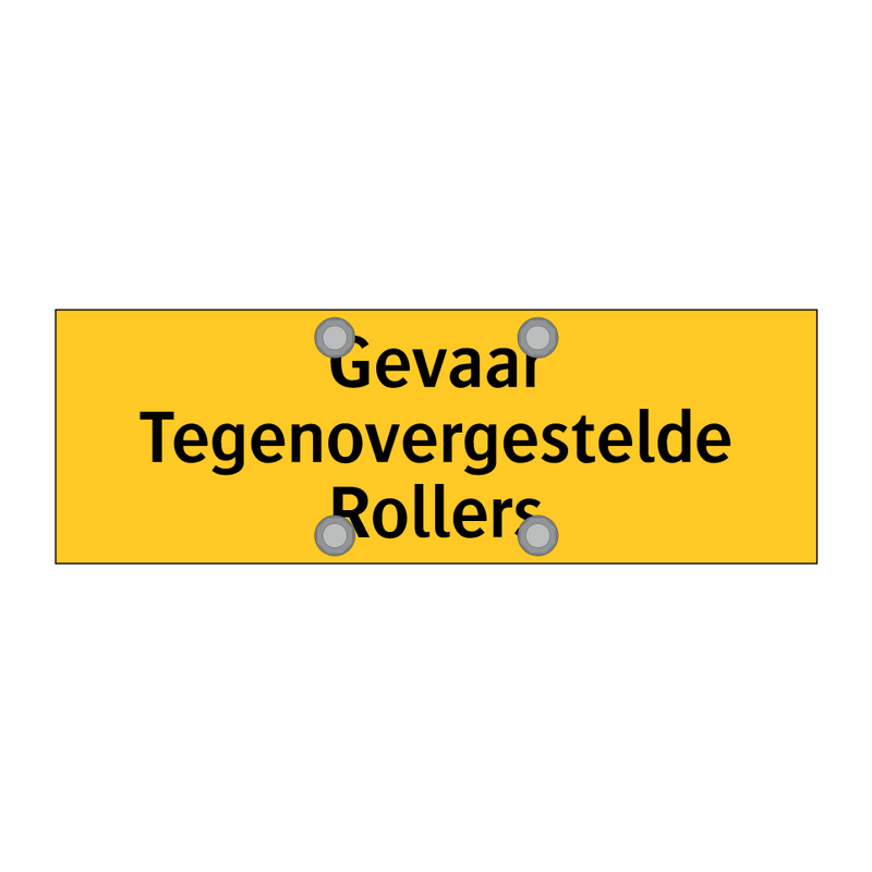 Gevaar Tegenovergestelde Rollers