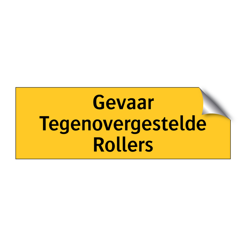 Gevaar Tegenovergestelde Rollers