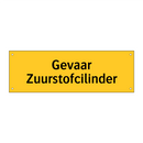 Gevaar Zuurstofcilinder