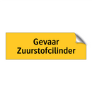 Gevaar Zuurstofcilinder