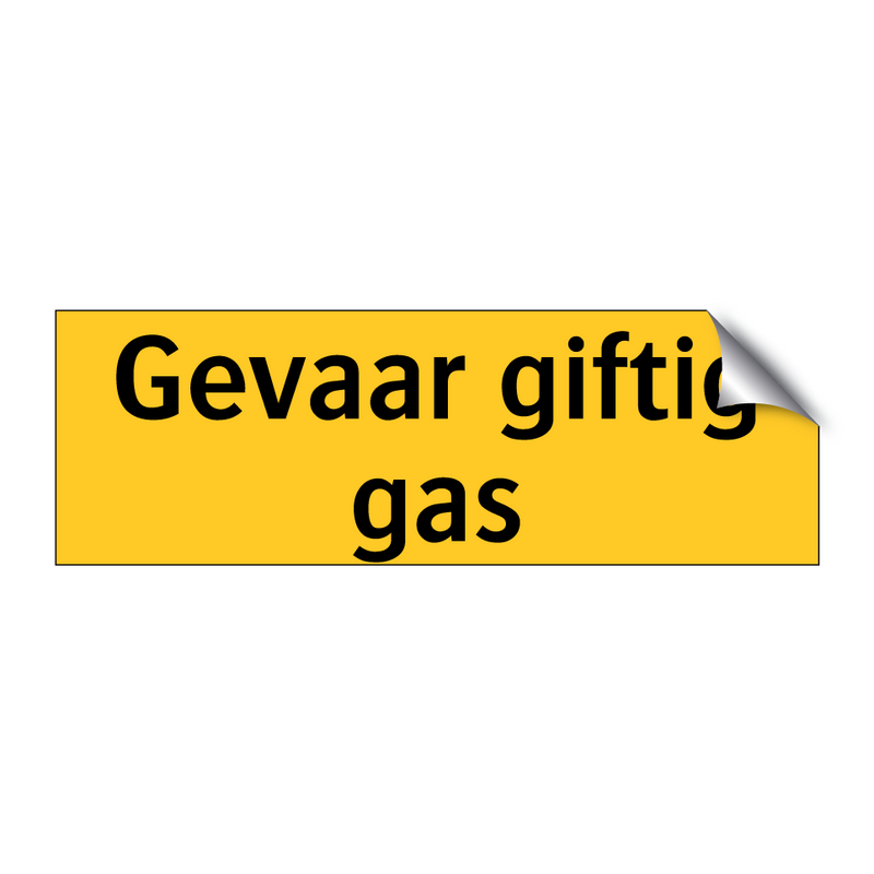 Gevaar giftig gas