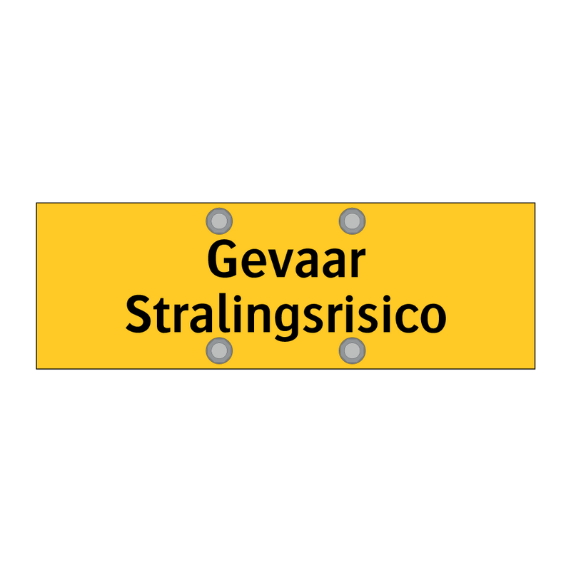 Gevaar Stralingsrisico