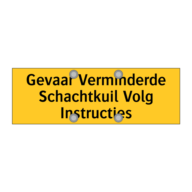 Gevaar Verminderde Schachtkuil Volg Instructies