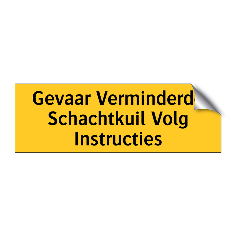 Gevaar Verminderde Schachtkuil Volg Instructies