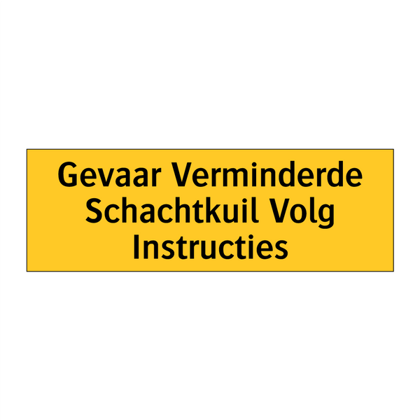 Gevaar Verminderde Schachtkuil Volg Instructies