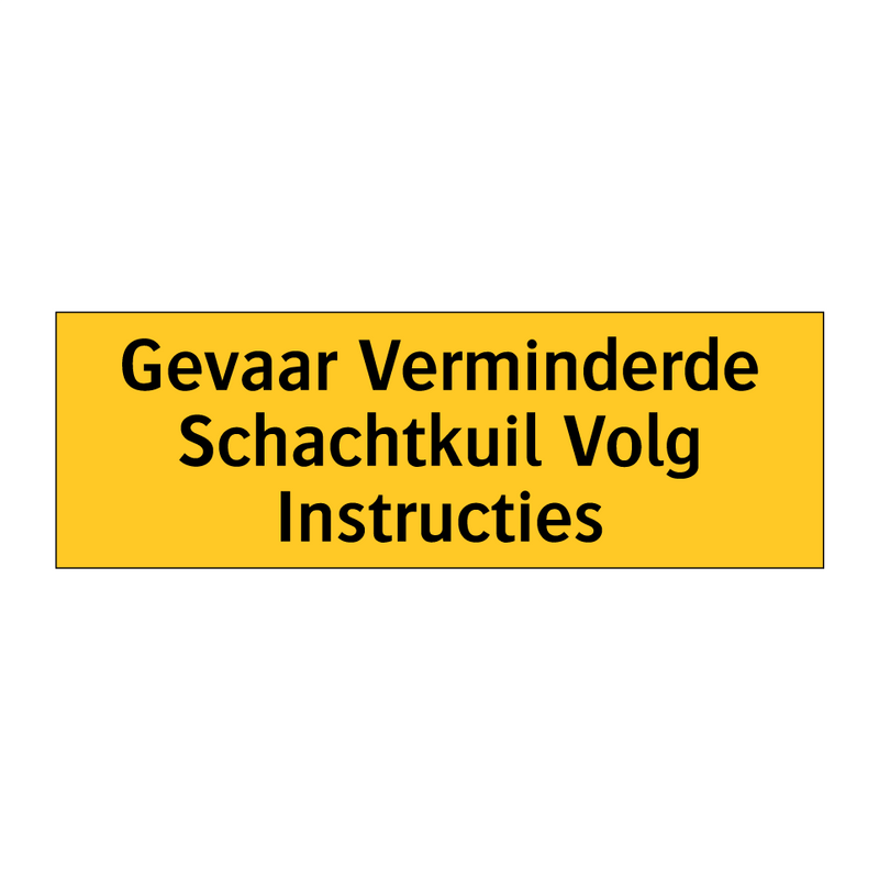 Gevaar Verminderde Schachtkuil Volg Instructies