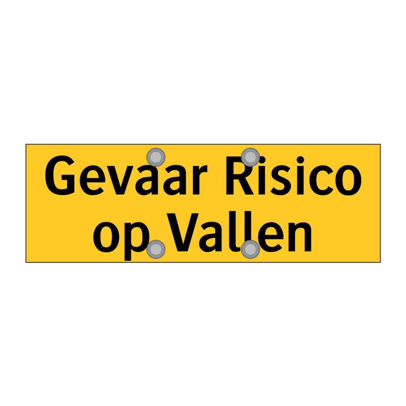 Gevaar Risico op Vallen