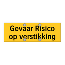Gevaar Risico op verstikking