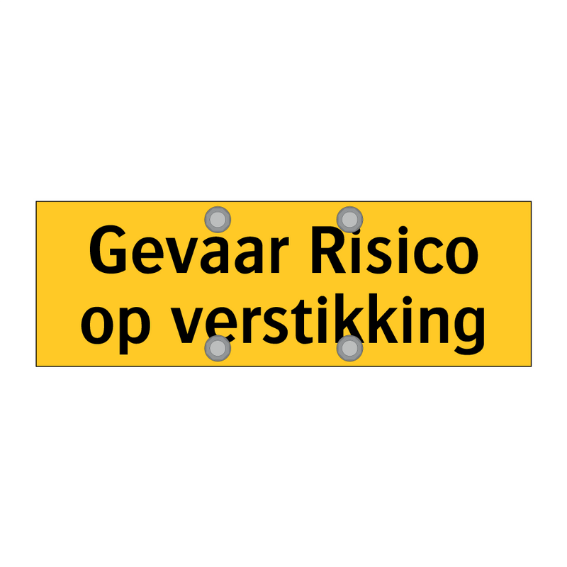 Gevaar Risico op verstikking