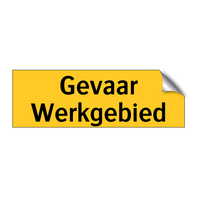 Gevaar Werkgebied