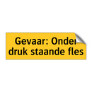 Gevaar: Onder druk staande fles