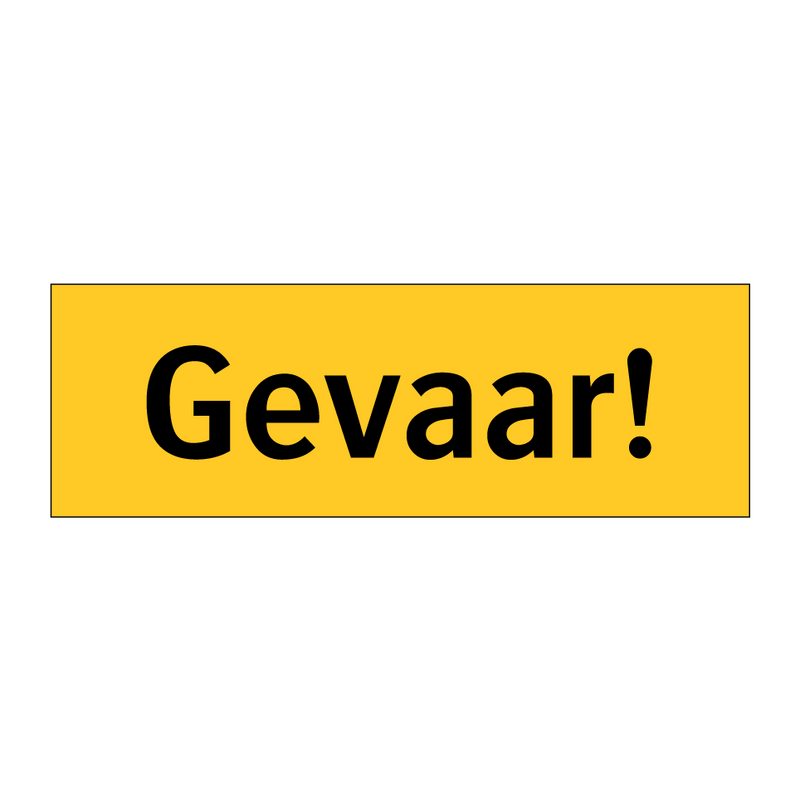 Gevaar!
