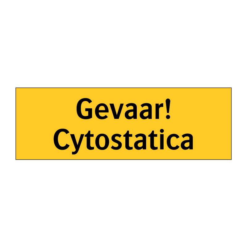 Gevaar! Cytostatica