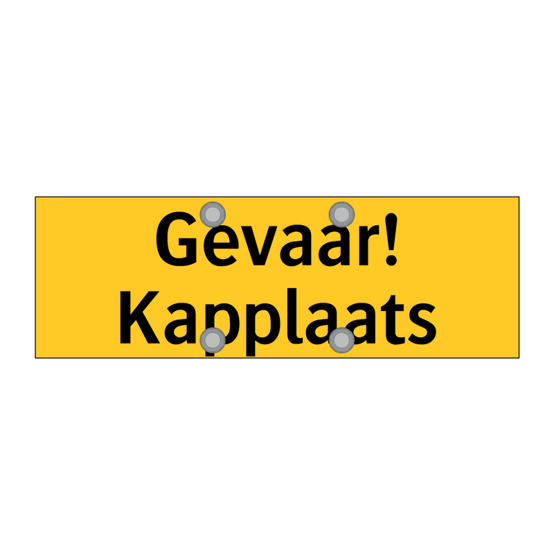 Gevaar! Kapplaats