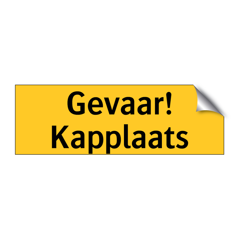 Gevaar! Kapplaats