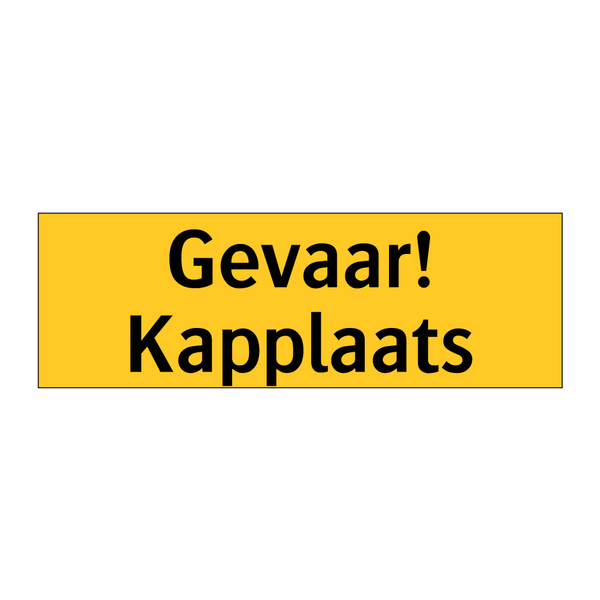 Gevaar! Kapplaats