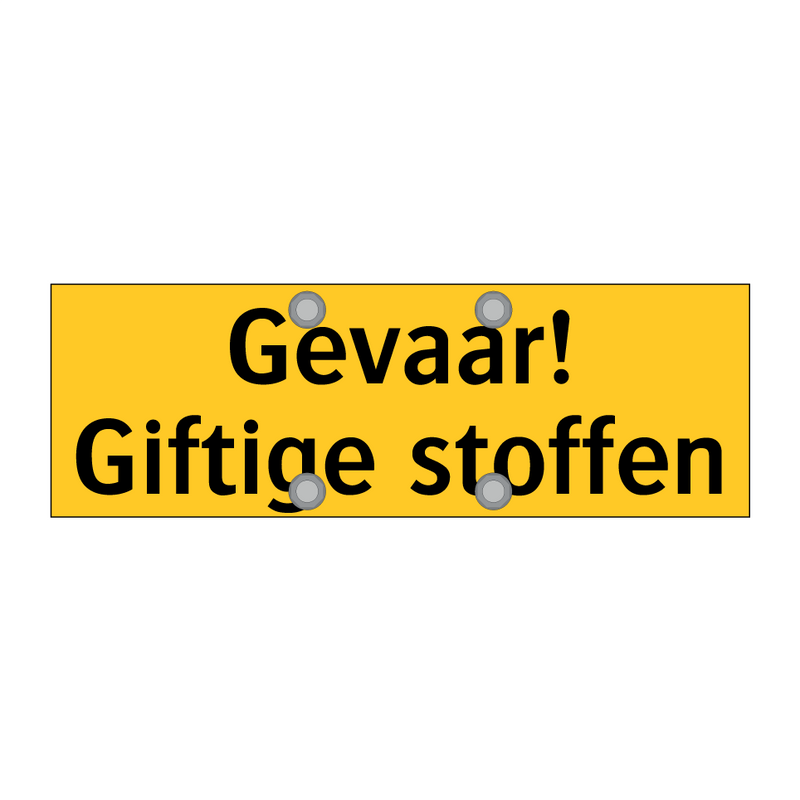Gevaar! Giftige stoffen