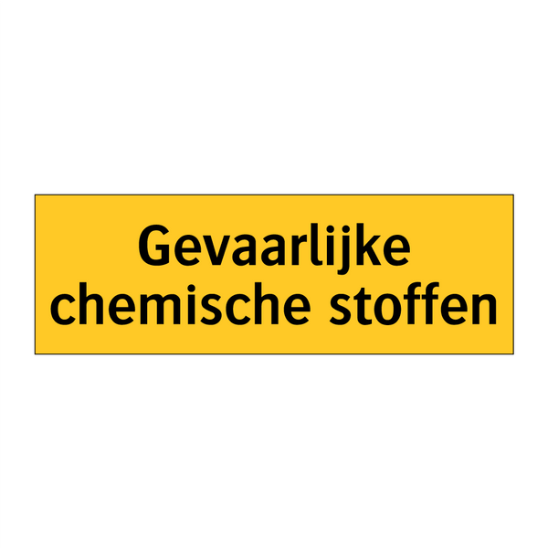 Gevaarlijke chemische stoffen