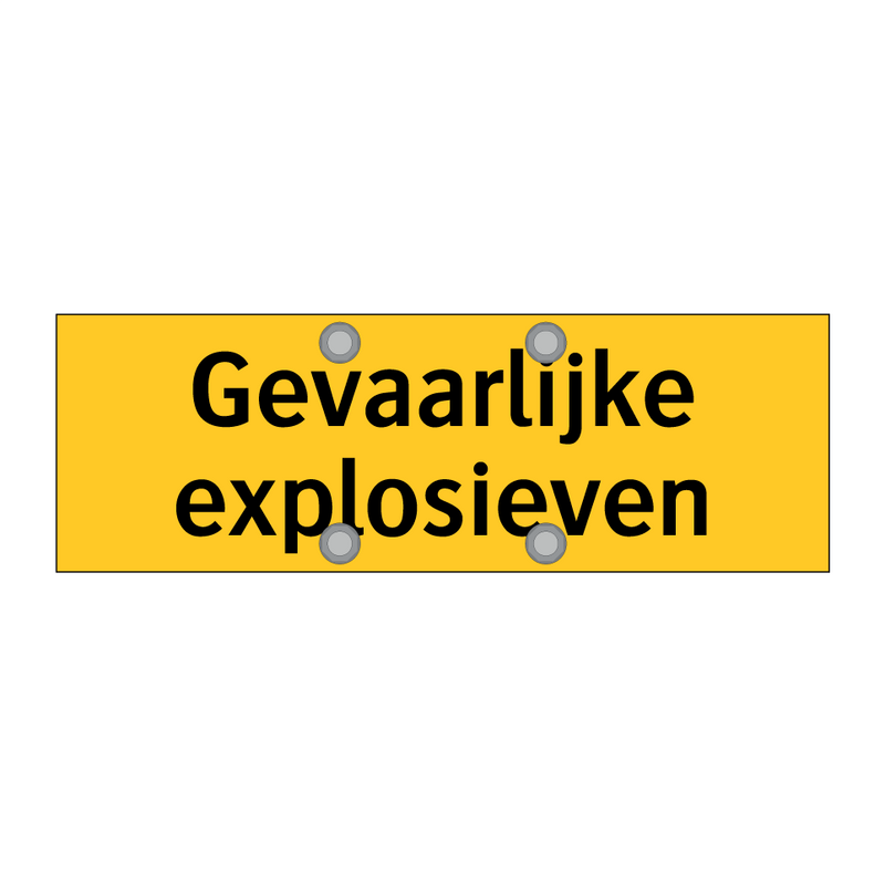 Gevaarlijke explosieven